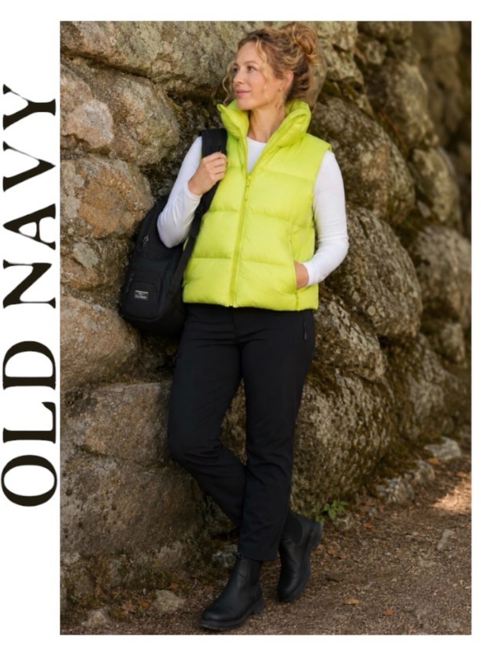 XXL Old Navy Puffer Vest in Citrine